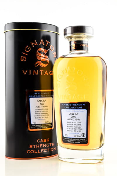 *Caol Ila 12 Jahre 2006/2019 Signatory Cask strength Coll. 55,9%vol. 0,7l - ohne Geschenkdose