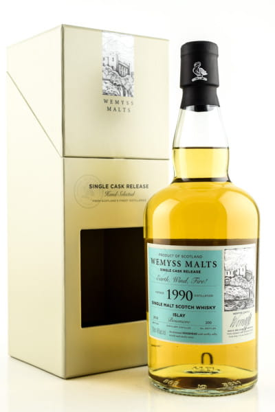 "Earth, Wind, Fire!" 1990/2018 Single Bourbon Hogshead Bowmore Wemyss Malts 46%vol. 0,7l