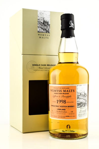 "Saffron & Pineapple" 1998/2019 Bourbon Barrel Auchentoshan Wemyss Malts 50,2%vol. 0,7l