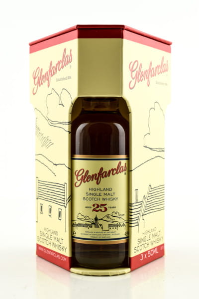 Glenfarclas Tasting-Set 15/21/25 Jahre 43/46%vol. 3x 0,05l