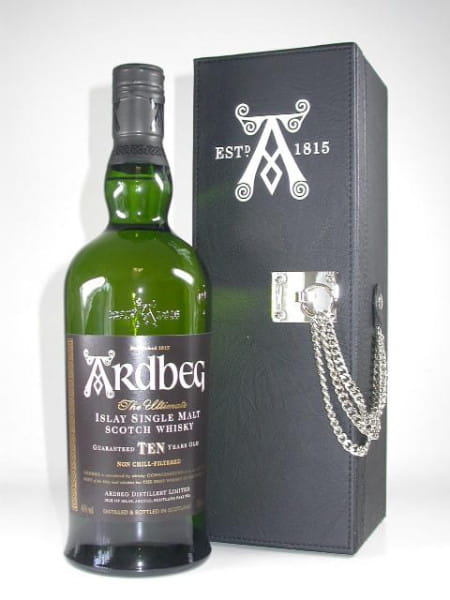 Ardbeg 10 Jahre Leder-Box 46%vol. 0,7l