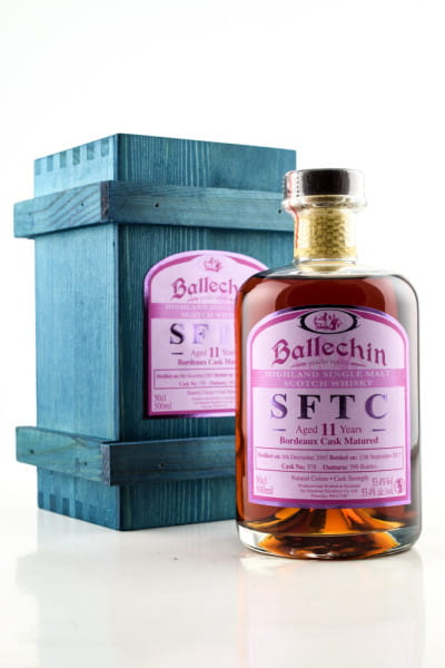 Ballechin 11 Jahre 2005/2017 SFTC Bordeaux Cask Matured #378 53,4%vol. 0,5l