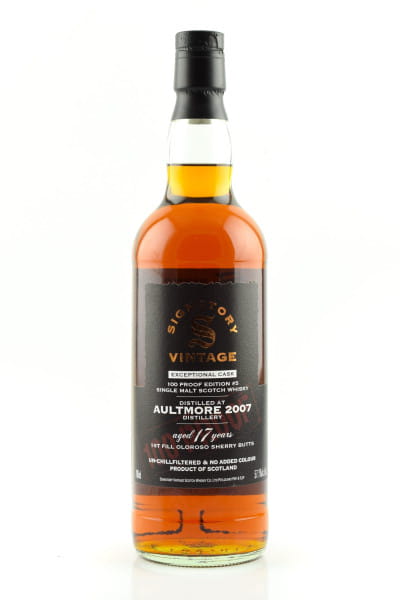 24226 Aultmore 2007 Exceptional Cask 100 Proof Edition.JPG