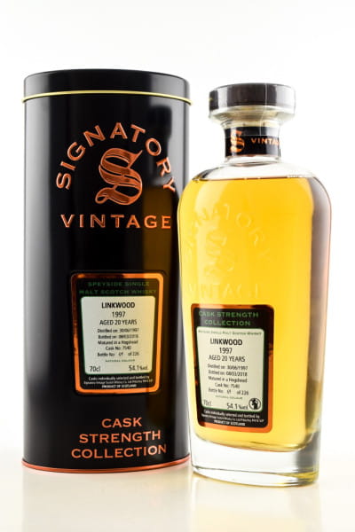 Linkwood 20 Jahre 1997/2018 Hogshead #7540 Signatory Cask Strength Coll. 54,1%vol. 0,7l