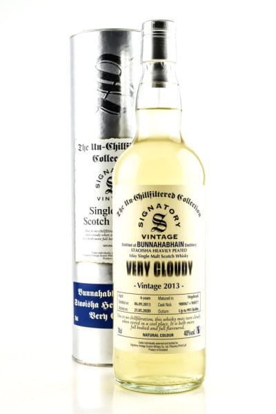 Bunnahabhain Staoisha 6 Jahre 2013/2020 very Cloudy Signatory 40%vol. 0,7l