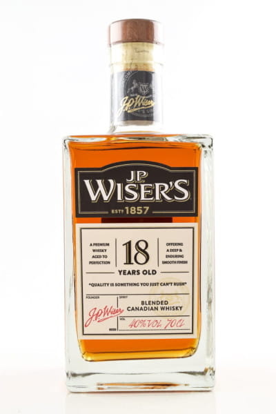 J.P. Wiser's 18 Jahre 40%vol. 0,7l