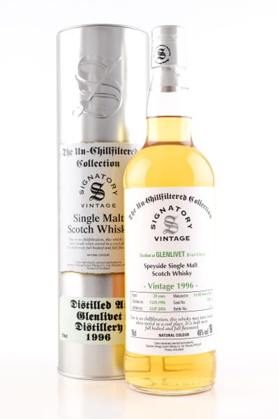 Glenlivet 20 Jahre 1996/2016 1st-fill Sherry Butt #79231 Un-Chillfiltered Signatory 46%vol. 0,7l