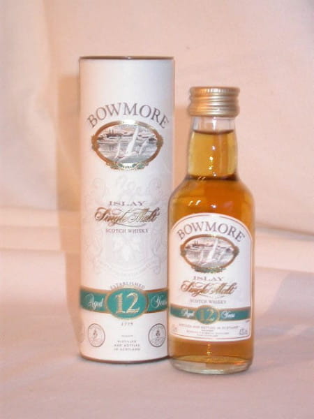 Bowmore 12 Jahre 40%vol. 0,05l altes Design