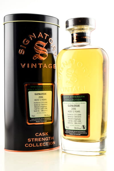 Glenlossie 12 Jahre 2006/2019 Hogsheads #3287 & #3288 Signatory Cask Strength Coll. 59%vol. 0,7l