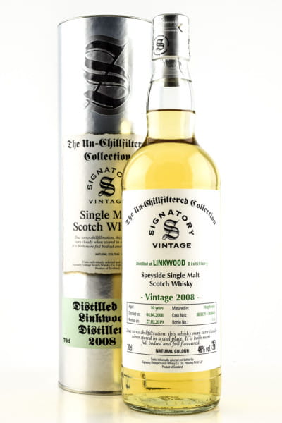 Linkwood 10 Jahre 2008/2019 Hogsheads #803839 & #803840 Un-Chillfiltered Signatory 46%vol. 0,7l