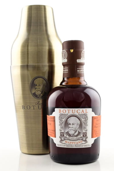 Botucal Mantuano Extra Anejo 40%vol. 0,35l - mit Cocktail-Shaker