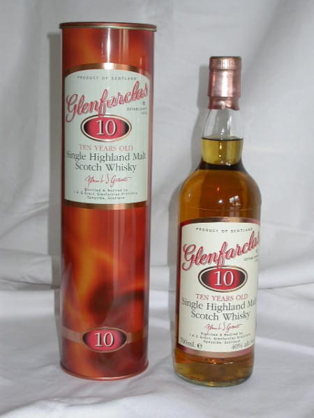 Glenfarclas 10 Jahre 40%vol. 0,7l altes Design