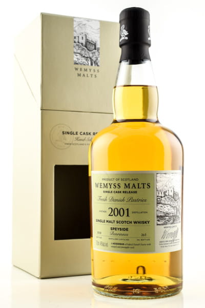 "Fresh Danish Pastries" 2001/2018 Single Bourbon Hogshead Benrinnes Wemyss Malts 46%vol. 0,7l