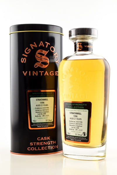 Strathmill 21 Jahre 1996/2018 Hogshead #2098 Signatory Cask strength Coll. 57,3%vol. 0,7l