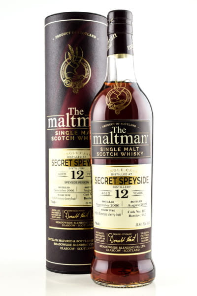 Secret Speyside 12 Jahre 2006/2019 PX Sherry Butt #107 The Maltman 51,8%vol. 0,7l