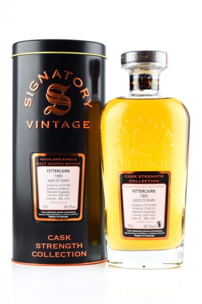 Fettercairn 25 Jahre 1995/2021 Hogsheads #2818 & #2822 Signatory Cask strength Coll. 60,3%vol. 0,7l