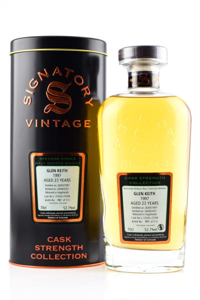 Glen Keith 23 Jahre 1997/2021 Hogsheads #72593 & #72594 Signatory Cask Strength Coll. 52,7%vol. 0,7l