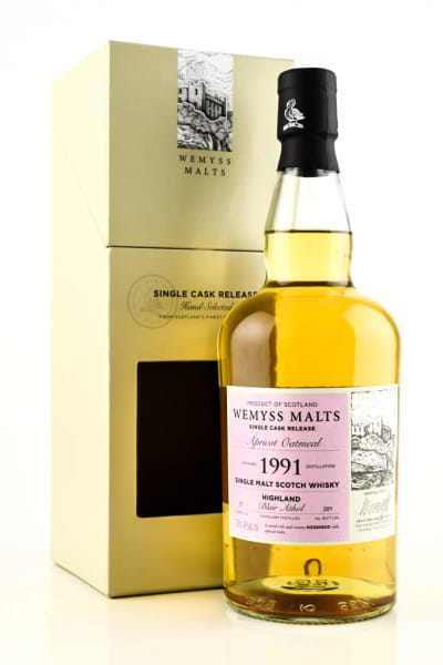 "Apricot Oatmeal" 1991/2019 Single Bourbon Hogshead Blair Athol Wemyss Malts 46%vol. 0,7l