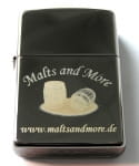 Malts and More - Zippo - Benzinfeuerzeug - chrom Iced