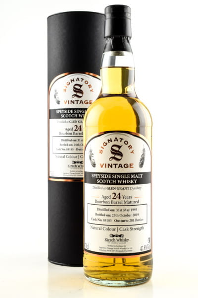 Glen Grant 24 Jahre 1995/2019 Bourbon Barrel #88185 Vintage Signatory 47,8%vol. 0,7l