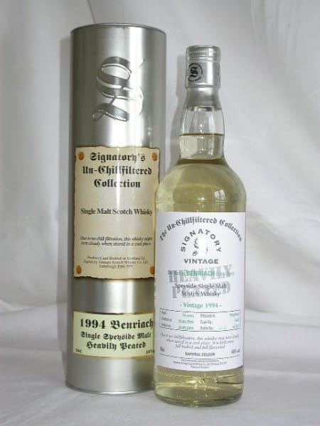 Benriach 10 Jahre 94/04 heavily peated Signatory 46%vol. 0,7l