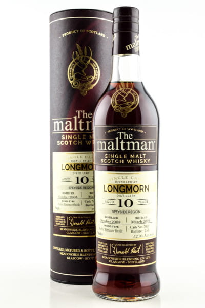 Longmorn 10 Jahre 2008/2019 Cask #7001 The Maltman 52,9%vol. 0,7l