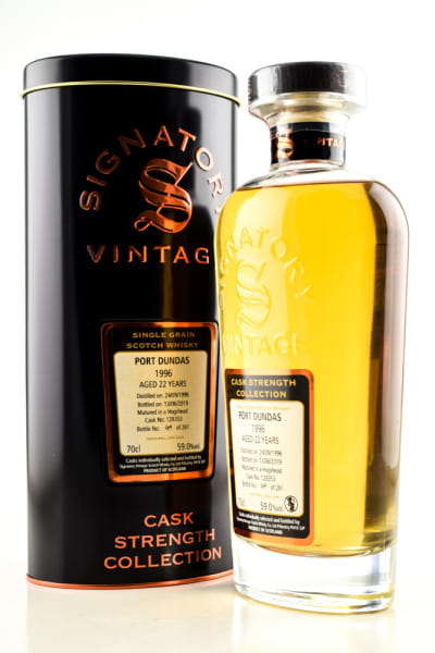 Port Dundas 22 Jahre 1996/2019 Hogshead #128353 Signatory Cask Strength Coll. 59%vol. 0,7l