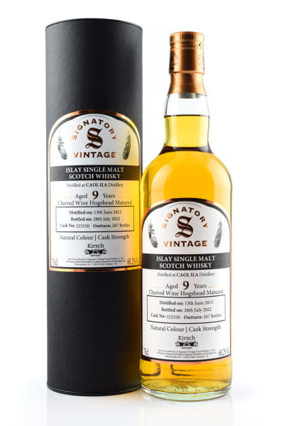 Caol Ila 9 Jahre 2013/2022 Charred Wine Hogshead #325550 Vintage Signatory 60,2%vol. 0,7l