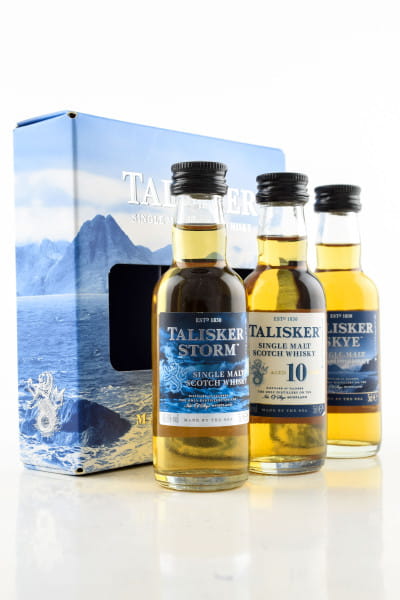 Talisker Collection (Storm, 10 Jahre, Skye) 45,8%vol. 3x 0,05l