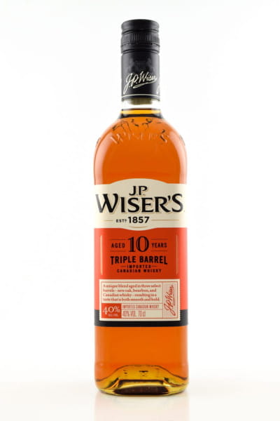 J.P. Wiser's 10 Jahre 40%vol. 0,7l