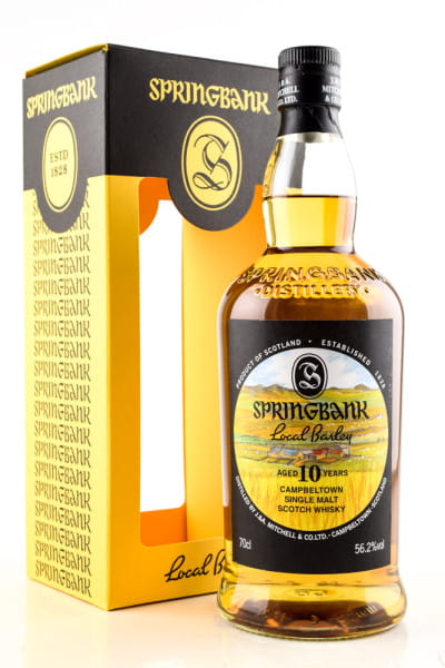 *Springbank 10 Jahre Local Barley 56,2%vol. 0,7l - ohne Geschenkpackung, Etikett beschädigt