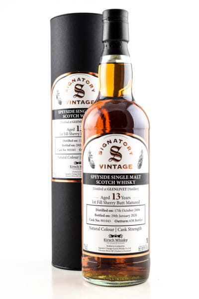 Glenlivet 13 Jahre 2006/2020 1st fill Sherry Butt #901045 Vintage Signatory 63,6%vol. 0,7l