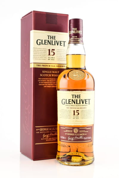 *Glenlivet 15 Jahre French Oak Reserve 40%vol. 0,7l - ohne Geschenkpackung