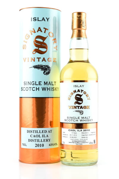 Caol Ila 10 Jahre 2010/2021 Hogsheads #322460 & #322468 Vintage Signatory 43%vol. 0,7l