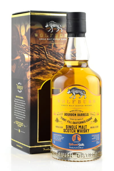 24222 Wolfburn 8 Jahre Vibrant Stills 1st-fill Sauternes Cask Finish.JPG