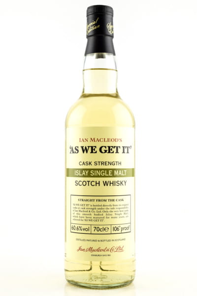 "AS WE GET IT" Islay Ian MacLeod 60,6%vol. 0,7l