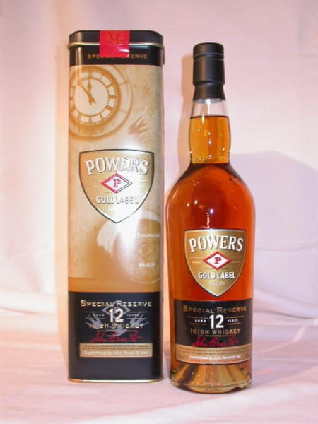 Powers Gold Label 12 Jahre Special Reserve 40%vol. 0,7l alte Ausstattung