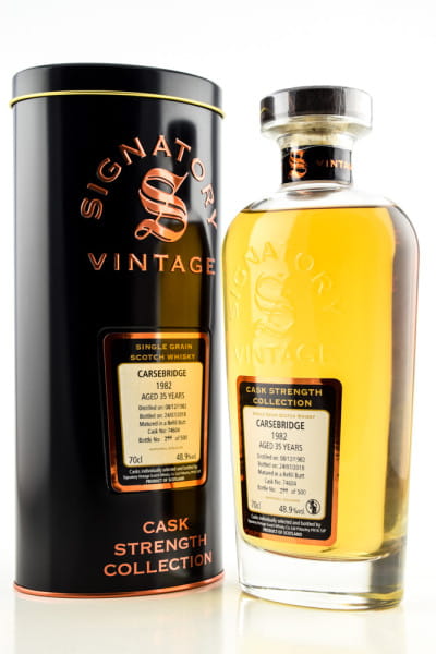 Carsebridge 35 Jahre 1982/2018 Refill Butt #74604 Signatory Cask Strength Coll. 48,9%vol. 0,7l