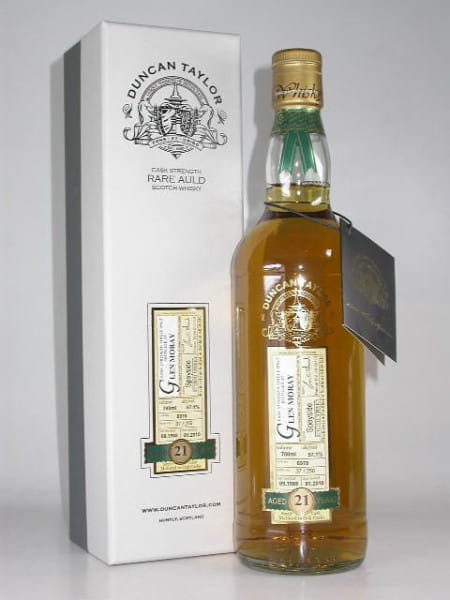 Glen Moray 21 Jahre 1988/2010 Rare Auld Duncan Taylor 57,1%vol. 0,7l