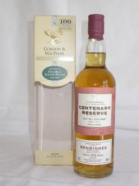 Benrinnes 1978/1995 Gordon & MacPhail Centenary Reserve 40%vol. 0,7l