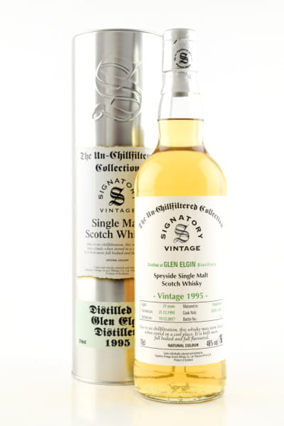 Glen Elgin 21 Jahre 1995/2017 Hogsheads #3259 & #3262 Un-Chillfiltered Signatory 46%vol. 0,7l