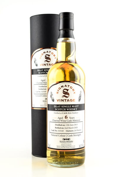 Caol Ila 6 Jahre 2013/2020 Charred Wine Cask #325549 Vintage Signatory 61,3%vol. 0,7l