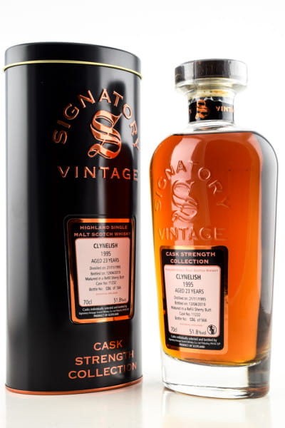 Clynelish 23 Jahre 1995/2019 Refill Sherry Butt #11232 Signatory Cask strength Coll. 51,8%vol. 0,7l