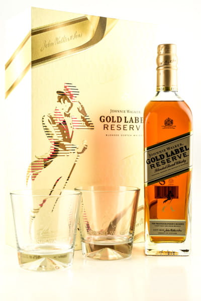 Johnnie Walker Gold Label Reserve 40%vol. 0,7l mit 2 Tumblern