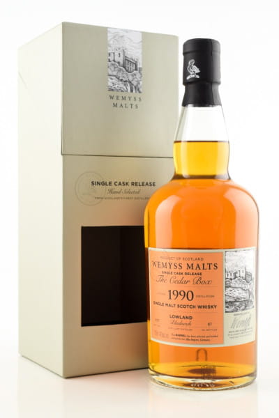 "Cedar Box" 1990/2017 Single Bourbon Barrel Bladnoch Wemyss Malts 46%vol. 0,7l