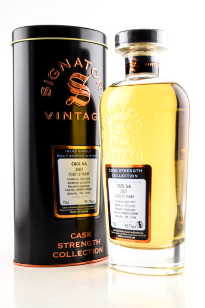 Caol Ila 12 Jahre 2007/2019 Hogsheads #300893 & #300896 Signatory Cask Strength Coll. 55,7%vol. 0,7l