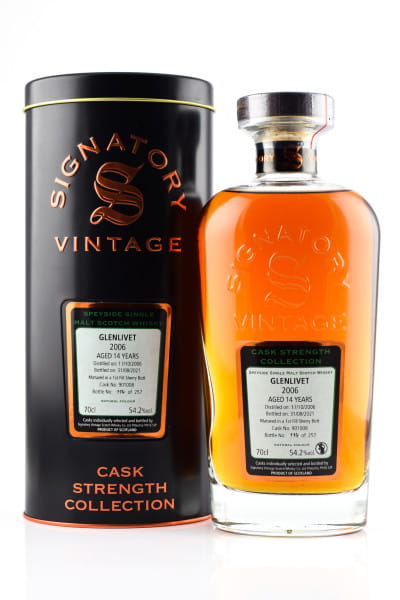 Glenlivet 14 Jahre 2006/2021 First-Fill Sherry Butt #901008 Signatory Cask Strength Coll. 54,2%vol. 0,7l