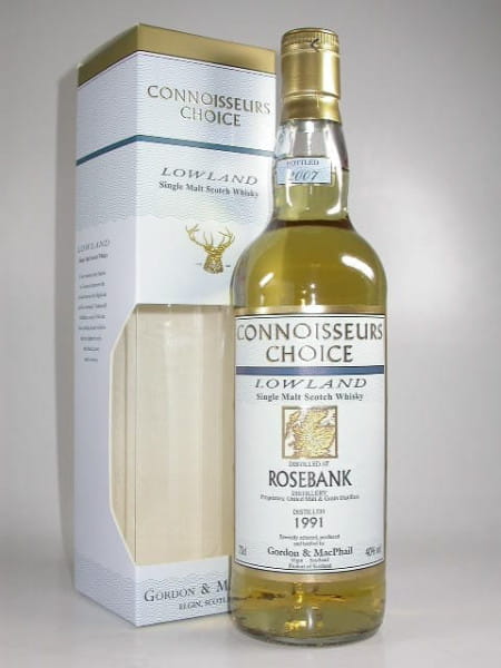 Rosebank 1991/2007 Gordon &amp; MacPhail Connoisseurs Ch. 40%vol. 0,7l