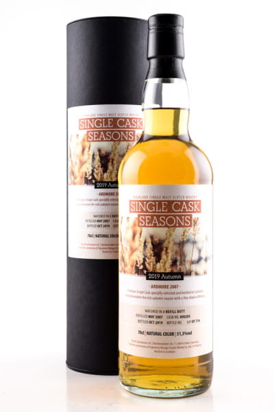 Ardmore 12 Jahre Refill Butt Single Cask Seasons Signatory 51,3%vol. 0,7l