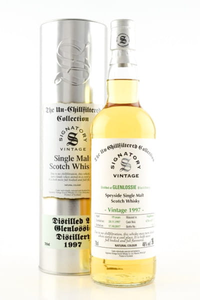 Glenlossie 19 Jahre 1997/2017 Hogsheads #6756 & #6757 Un-Chillfiltered Signatory 46%vol. 0,7l